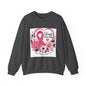 Breast Cancer Awareness Sweatshirt – "Stronger Together" Pink Ribbon Floral Crewneck