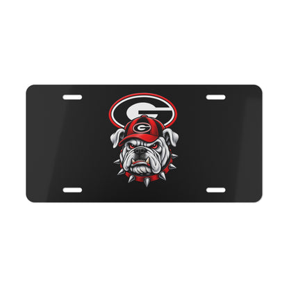 Georgia Bulldogs Bulldog Mascot Vanity Plate – NCAA Car License Plate