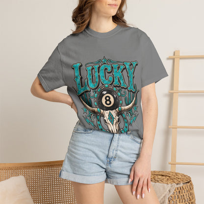 Lucky 8 Bull Skull T-Shirt