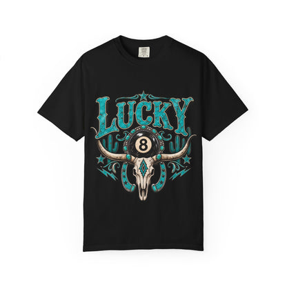 Lucky 8 Bull Skull T-Shirt
