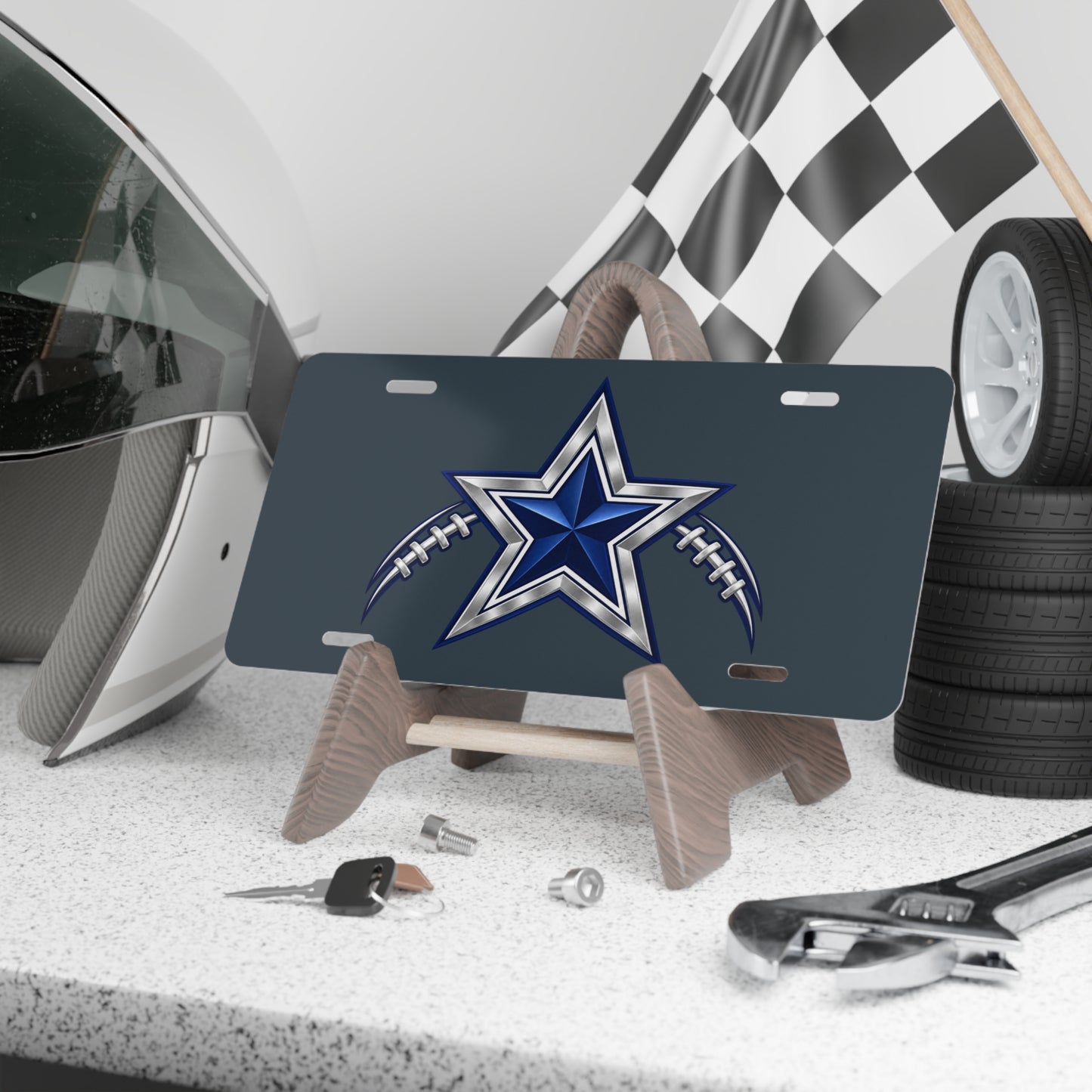 Football Star License Plate