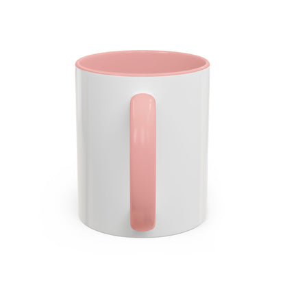 Go Ahead, Make My Day Coffee Mug — Pink Accent Ceramic Mug (11/15oz)