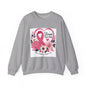 Breast Cancer Awareness Sweatshirt – "Stronger Together" Pink Ribbon Floral Crewneck