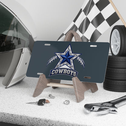 Cowboys Star Football Vanity Plate