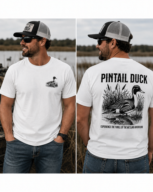 Duck Sketch T-Shirt — Vintage Waterfowl Illustration Tee
