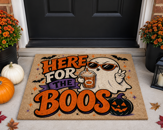 Here for the Boos Halloween Doormat