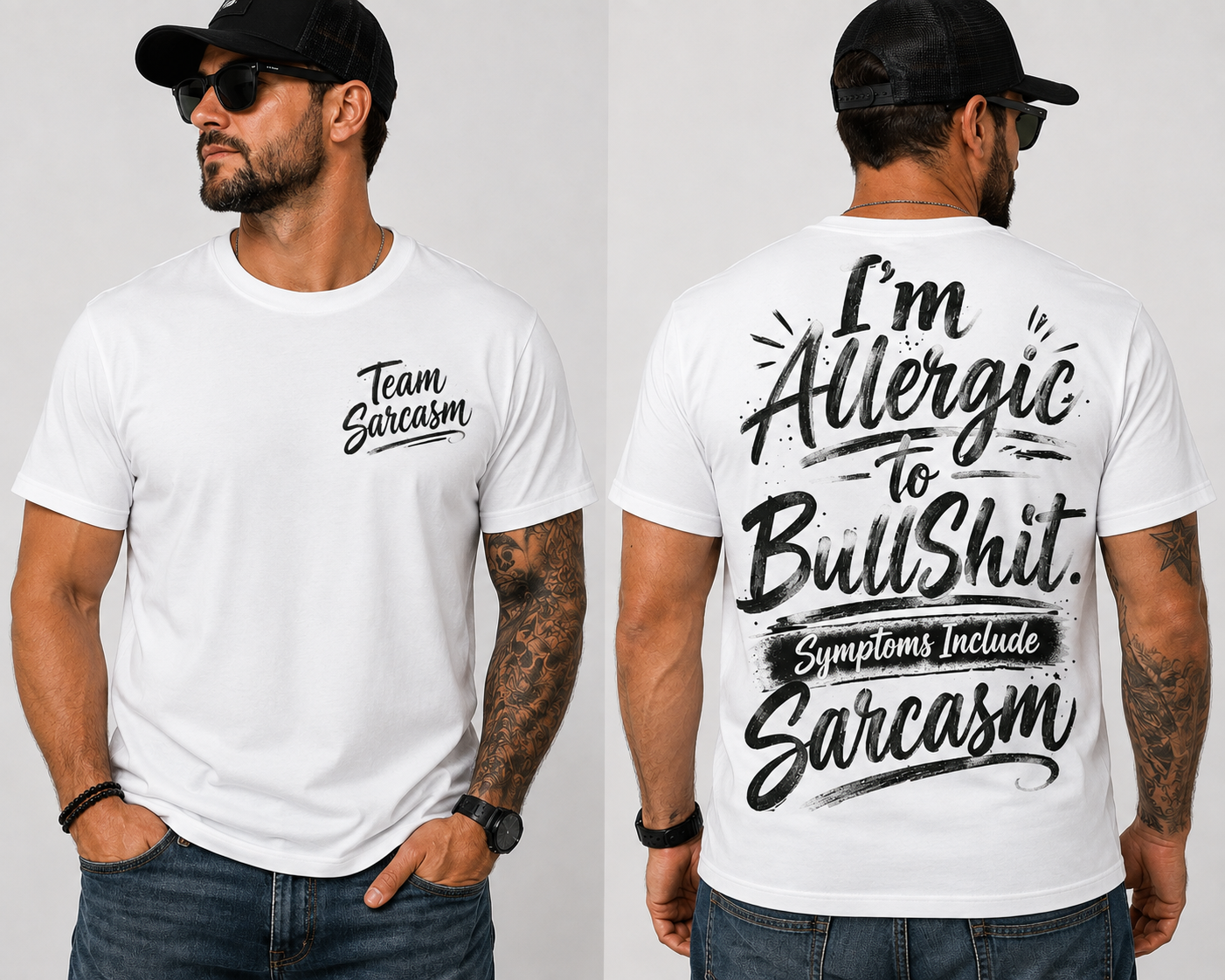 “I’m Allergic to Bullshit” Graphic Tee