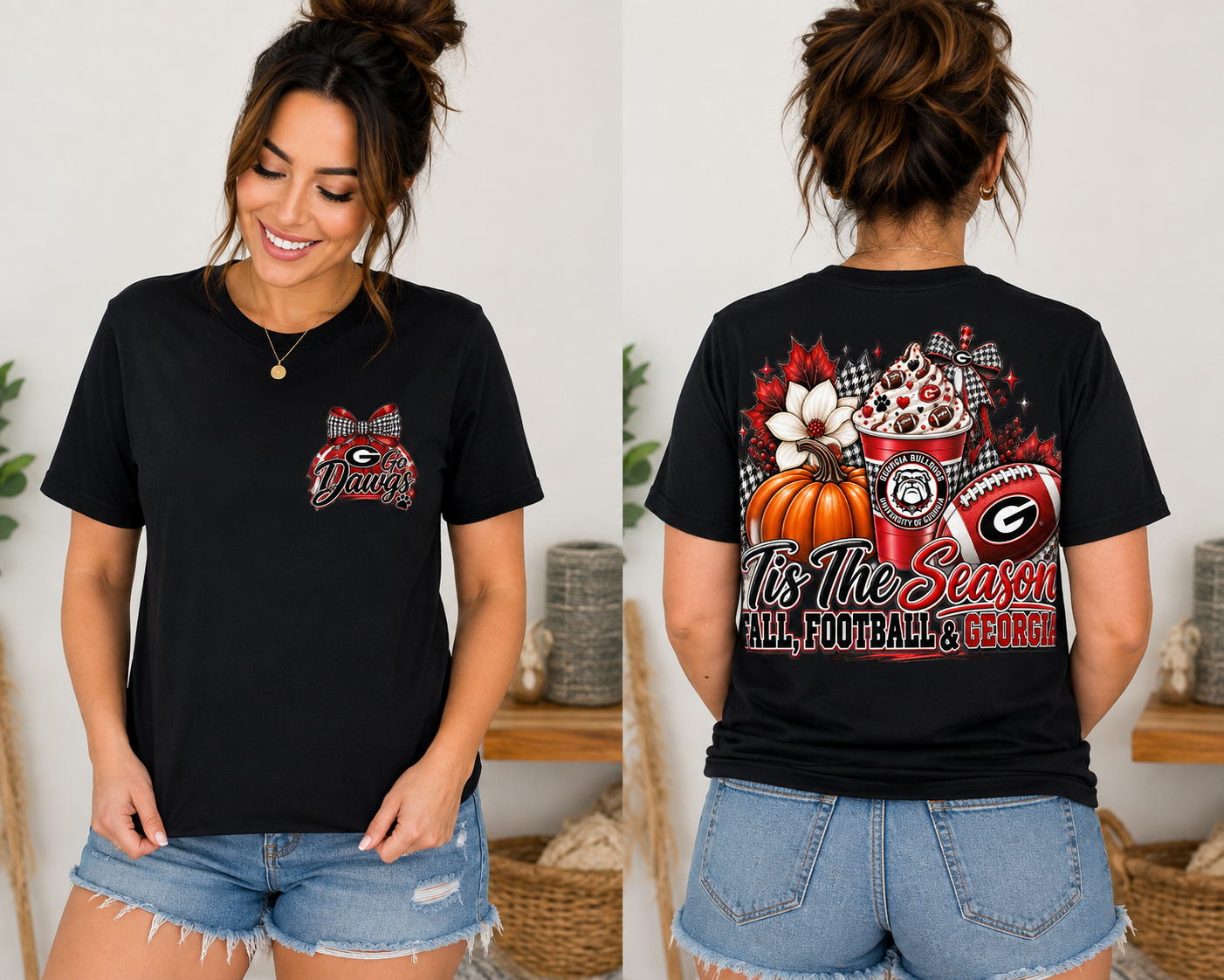 "’Tis The Season" Fall Football Georgia Tee