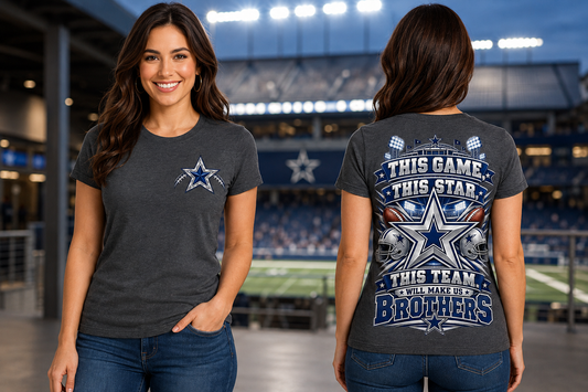 This Game, This Star Football T-Shirt — 'This Team Will Make Us Brothers' Graphic Tee