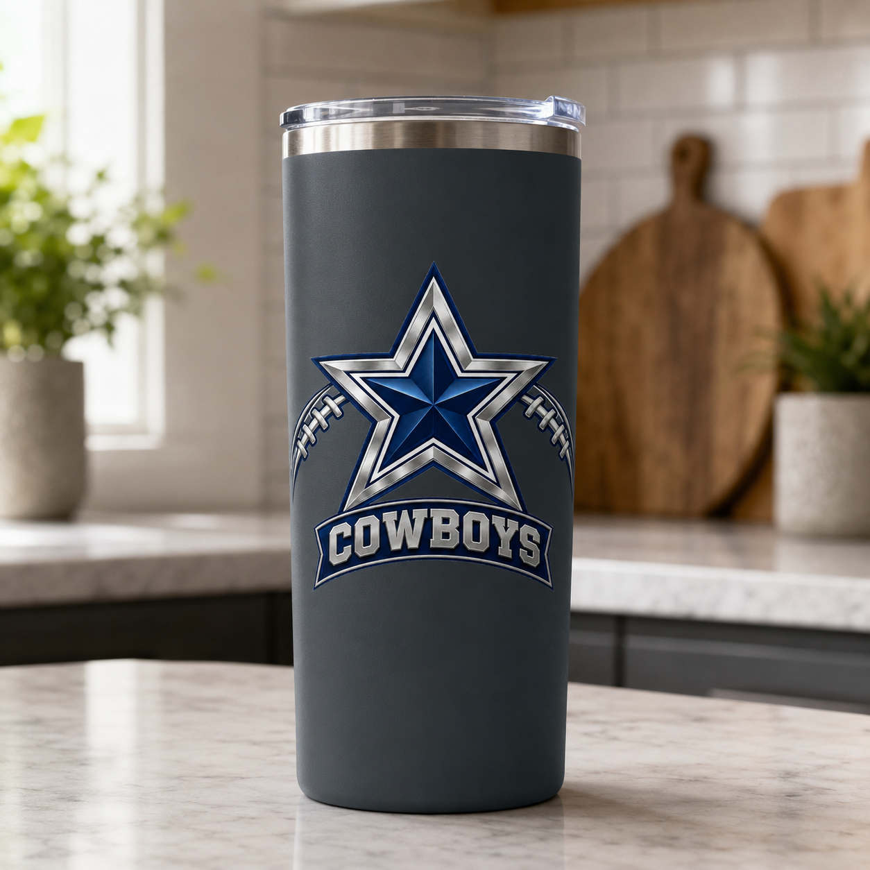 Blue Star 'Cowboys' Insulated 20oz Travel Cup