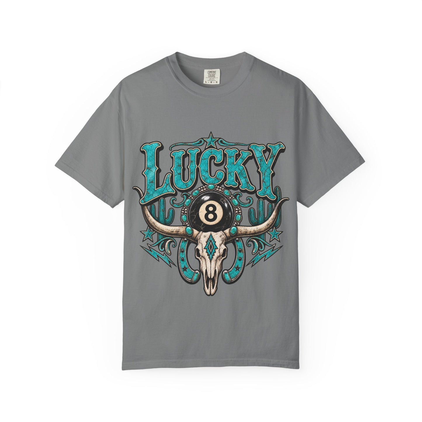 Lucky 8 Bull Skull T-Shirt