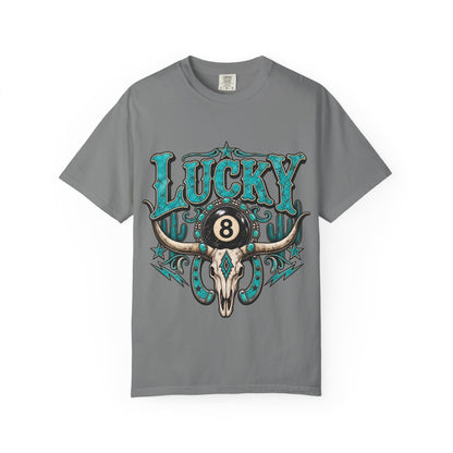 Lucky 8 Bull Skull T-Shirt