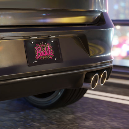 Baddie Leopard Crown Vanity License Plate