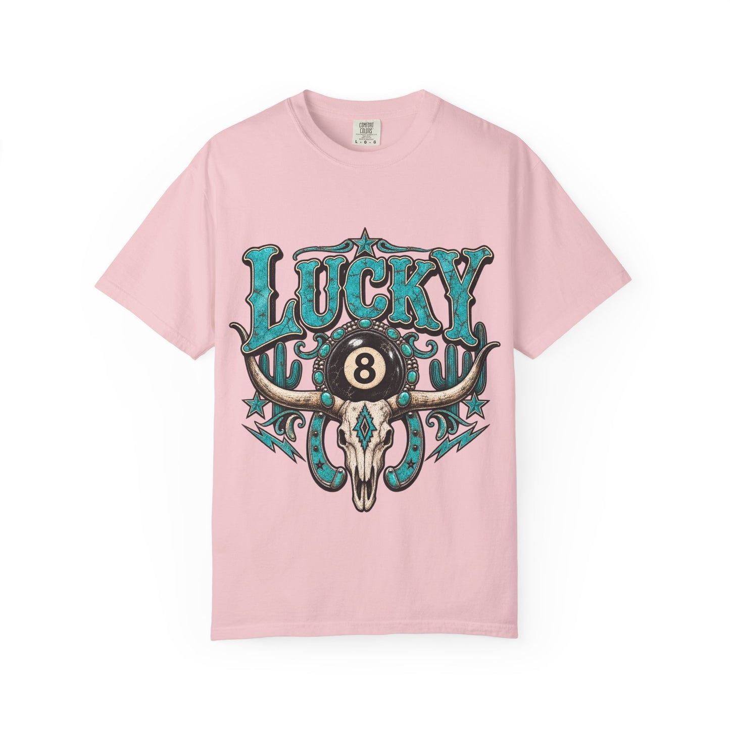 Lucky 8 Bull Skull T-Shirt