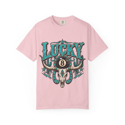 Lucky 8 Bull Skull T-Shirt