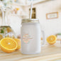 Frosted Mason Jar Tumbler with Handle & Straw — Rustic Drinkware for Iced Coffee, Smoothies & Gifts