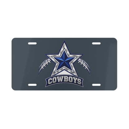Cowboys Star Football Vanity Plate