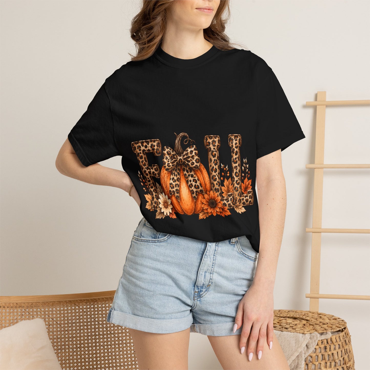 Fall Leopard Pumpkin T-Shirt