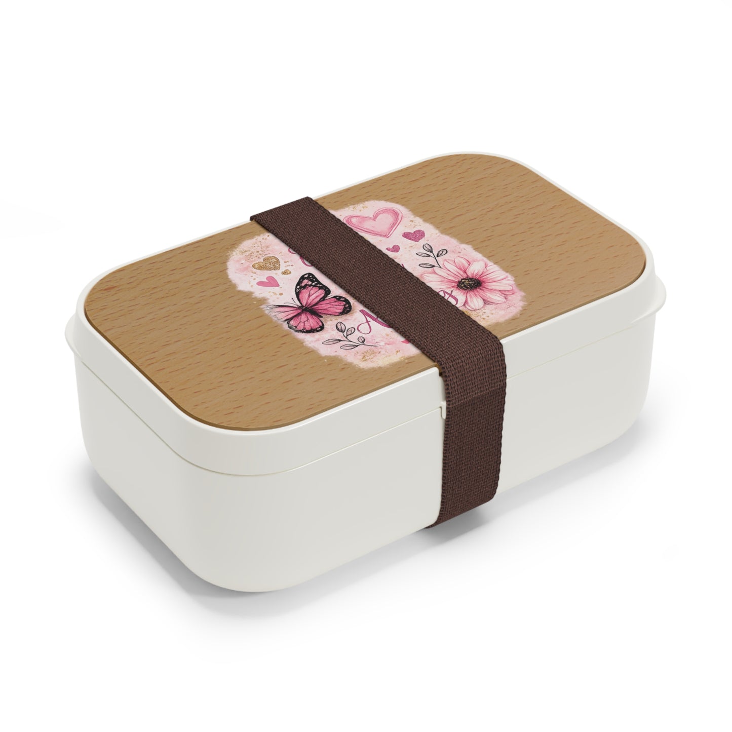 Be Kind Be You Bento Lunch Box — Floral Butterfly Inspirational Lunchbox