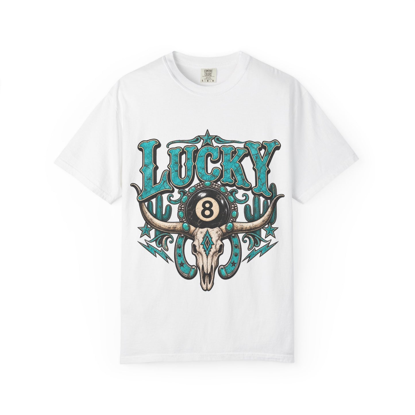 Lucky 8 Bull Skull T-Shirt