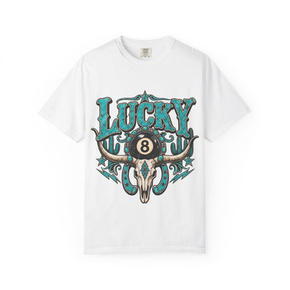 Lucky 8 Bull Skull T-Shirt