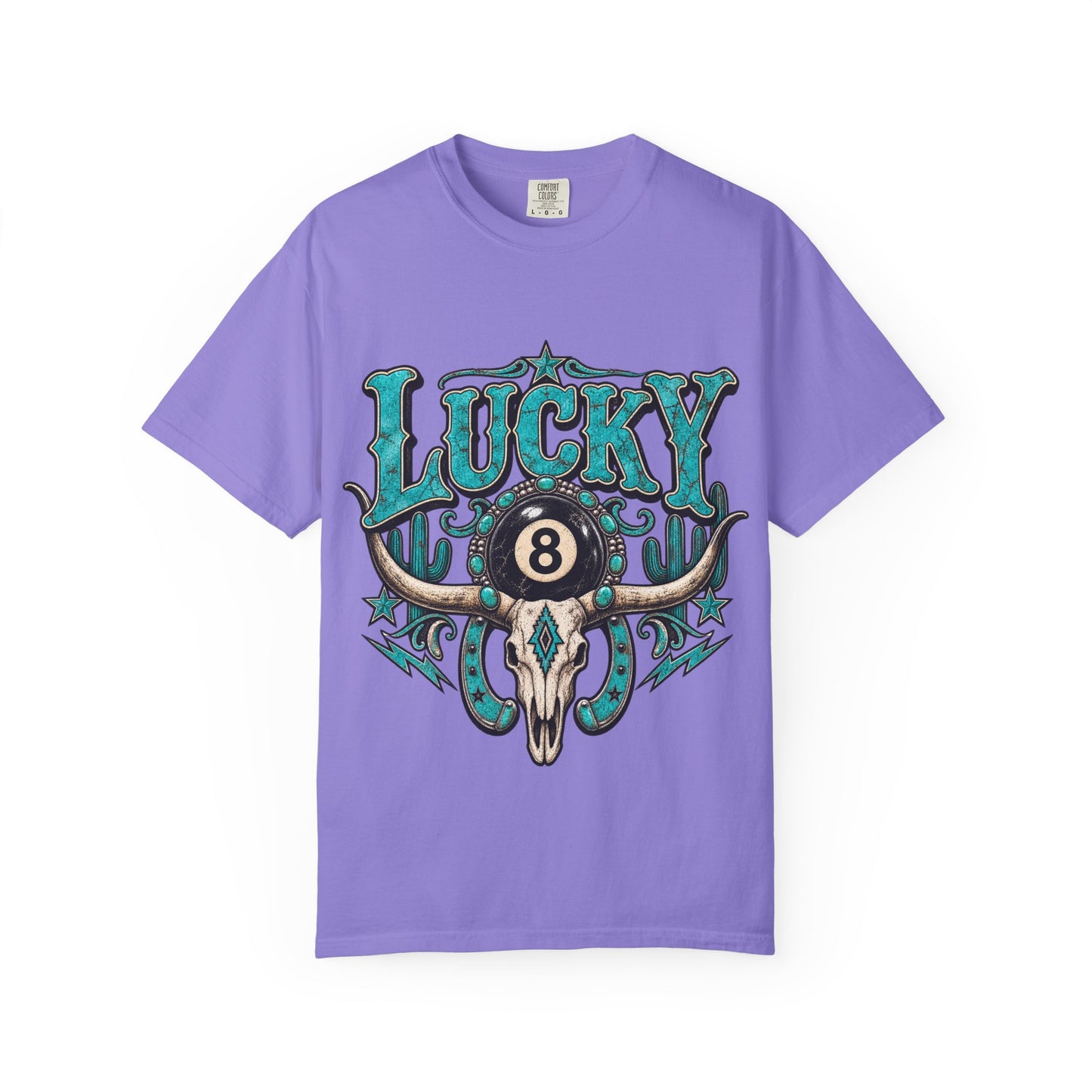 Lucky 8 Bull Skull T-Shirt
